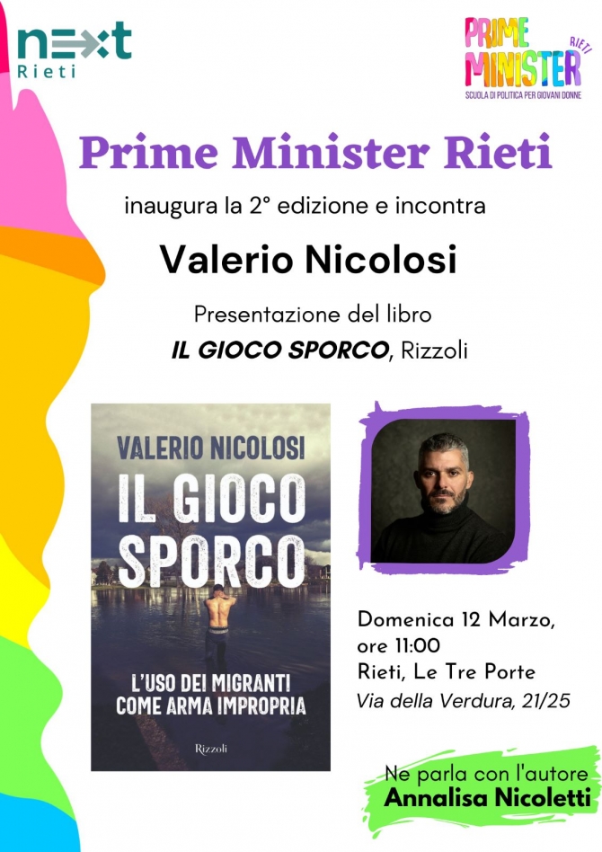 A Rieti il dibattito sui migranti con il reporter Valerio Nicolosi